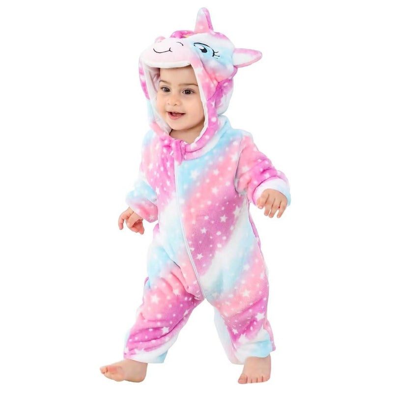 OLLULL Baby Unicorn Costumes Unisex Toddler Outfit Halloween Dress Up Romper 18-24 Months - Image 1
